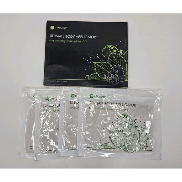It Works! Ultimate Body Applicator Contouring Wraps, 4 Applications New Open Box - Picture 3 of 5